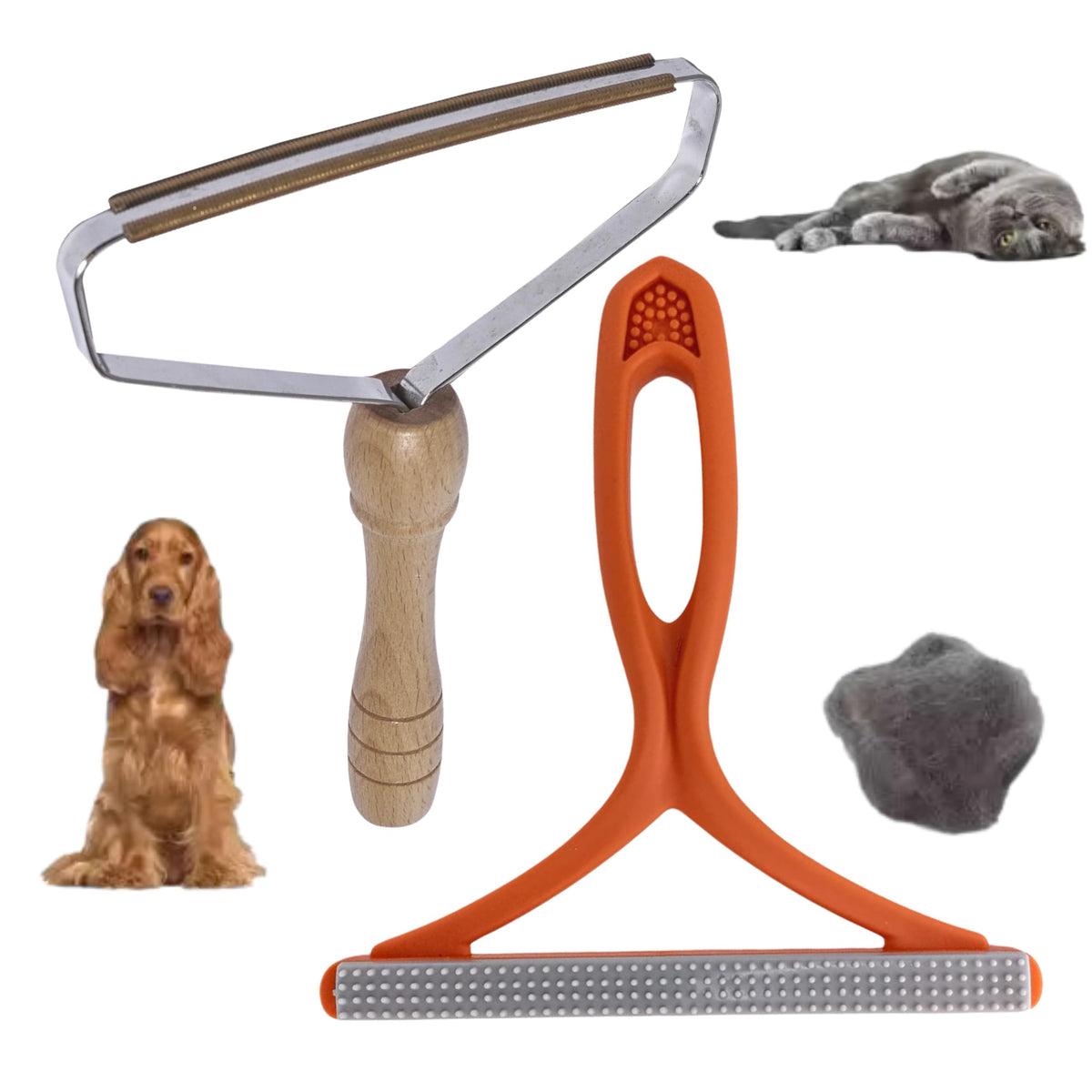 Zeneva Pet Hair Remover-Dog Cat Hair Remover Lint RemoverCarpet RakeLint BrushLint Shaver for Carpets Car MatCouchPet BedFurniture & Rug